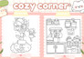hand draw bold and easy coloring book for  kdp